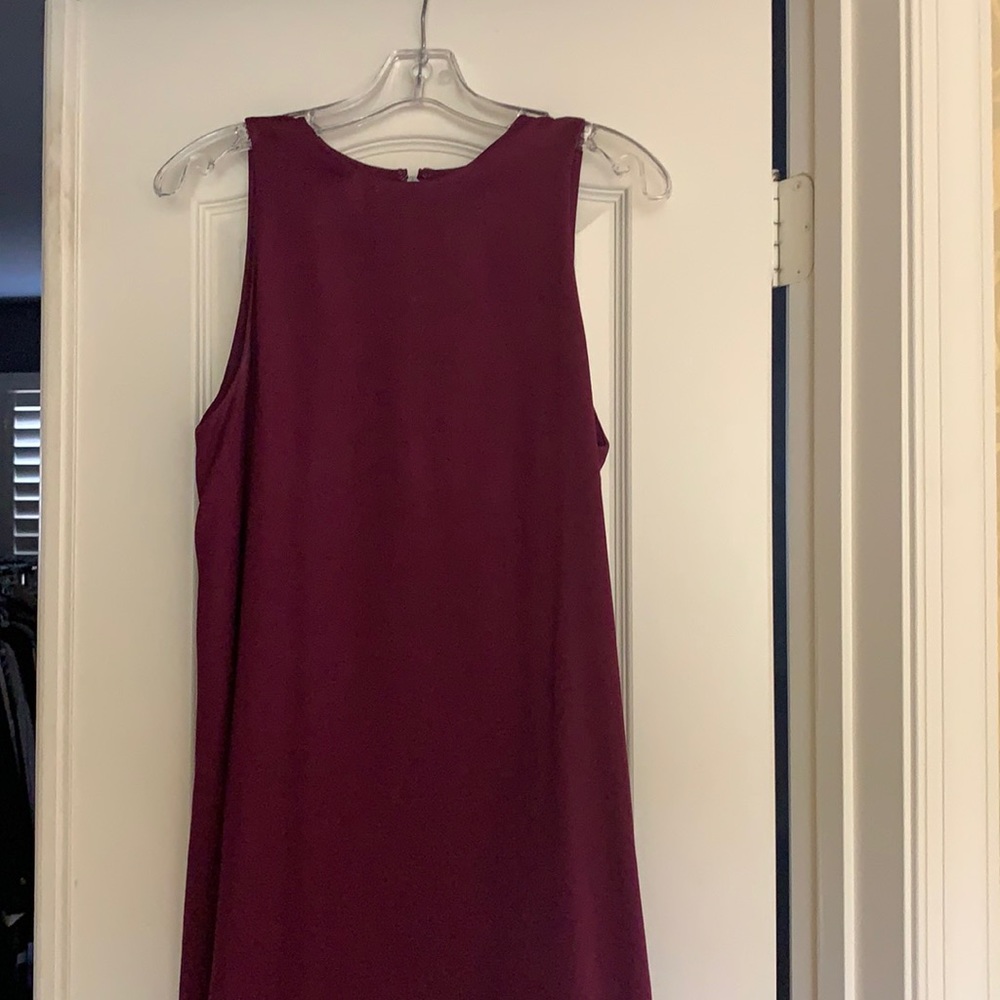 Alice + Olivia Purple Open Back Dress